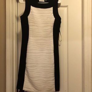 Black white dress